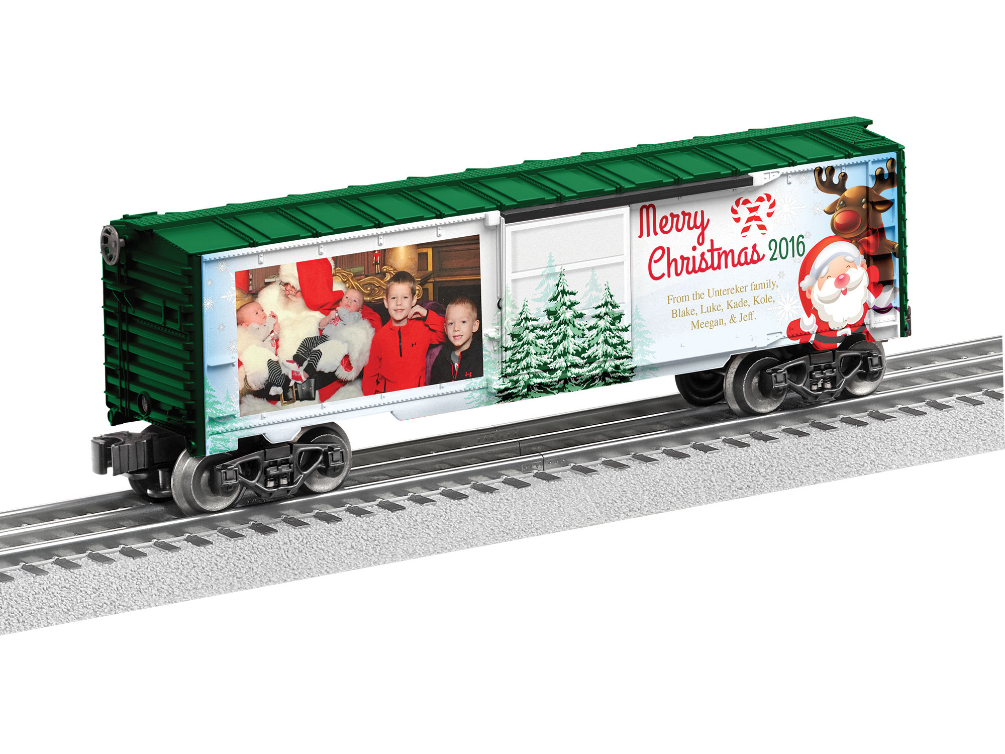 Christmas Photo Personalized Boxcar